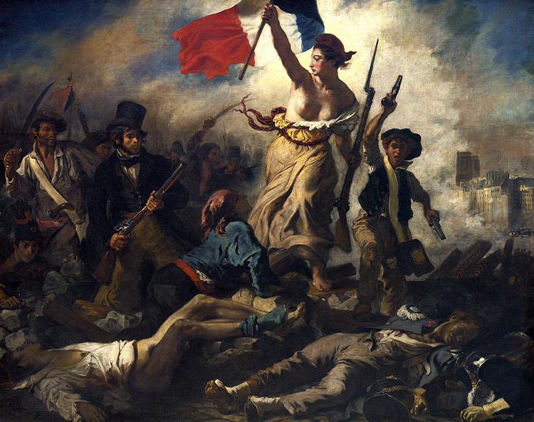 Eugene Delacroix Liberty Leading the People oil painting image